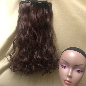 24” 16 Clips hair extension clip in